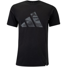 Camiseta Masculina adidas Manga Curta Logo Camuflado