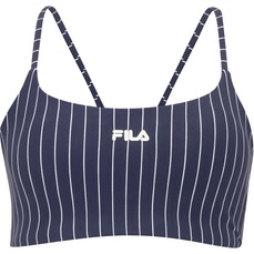 Top Fitness com Bojo Removível Fila Média Sustentação Future Sports Pinstripes Flow Adulto