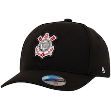 Boné Aba Curva do Corinthians Supercap Patch Bordado Strapback Adulto