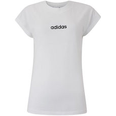 Camiseta Feminina adidas Manga Curta Logo Linear