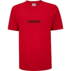 Camiseta Masculina adidas Manga Curta Logo Linear