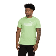 Camiseta Masculina Puma Manga Curta Essentials Logo Tee