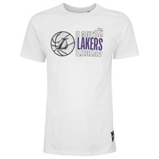 Camiseta do Los Angeles Lakers NBA Masculina Manga Curta Gridon Court