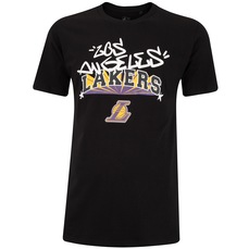 Camiseta do Los Angeles Lakers Masculina NBA Manga Curta Graffiti NB964