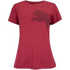 Camiseta Feminina Manga Curta Puma Tad Big Logo Jersey