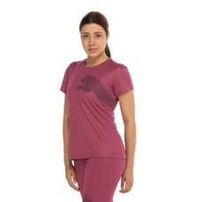 Camiseta Feminina Manga Curta Puma Tad Big Logo Jersey