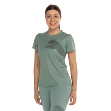 Camiseta Feminina Manga Curta Puma Tad Big Logo Jersey