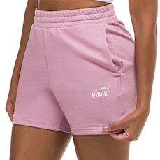Short PUMA Essential Small No. 1 Logo 5'' High-Waist Feminino