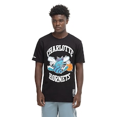 Camiseta Mitchell & Ness Charlotte Hornets NBA Basic Masculina