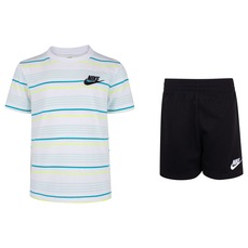 Conjunto Infantil Nike Listrado Camiseta + Bermuda