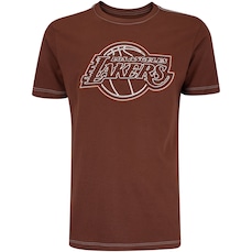 Camiseta Los Angeles Lakers NBA Minimal N0490 Masculina