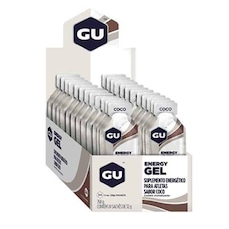 Energy Gel GU - Coco - 1 Caixa de 24 Sachês 32g