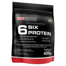 Whey Protein 6 Six Bodybuilders - 900g - Morango