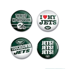 4 Bottons Pins New York Jets NFL