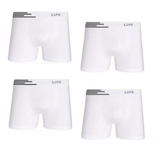 Cueca Boxer Lupo Microfibra sem Costura - Adulto - 4 unidades