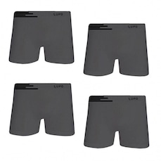 Cueca Boxer Lupo Microfibra sem Costura - Adulto - 4 unidades