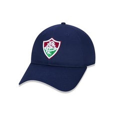 Boné Aba Curva New Era 9Twenty Fluminense Futebol Escuro - Ajustável - Strapback - Adulto
