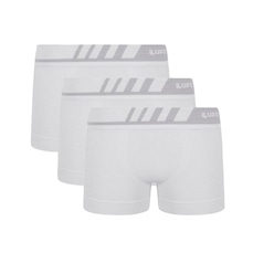 Kit de Cuecas Boxer Lupo sem Costura com 3 Unidades - Infantil