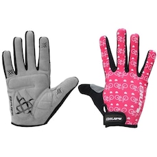 Luvas para Ciclismo Hupi Dedo Longo Love Bike - Adulto
