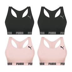 Kit Top Fitness Puma Nadador sem Costura - Feminino - 4 unidades