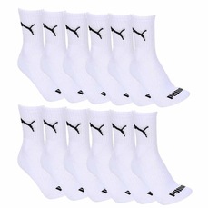 Meia Puma Cano Médio Esportiva - 12 Pares - Adulto