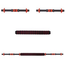 Barra Supino Halter com Rosca e Conector Yangfit Kit 2 em 1