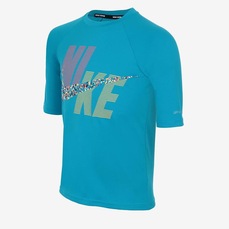 Camiseta de Natação Nike Hydroguard Pixel Party - Infantil