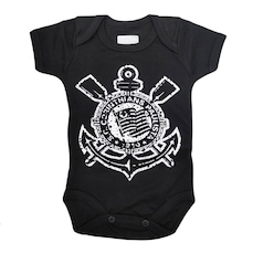 Body do Corinthians Símbolo Bebê Oficial Revedor - Infantil