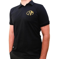 Camiseta Atlético Mineiro Polo Gold RetrôMania Oficial - Masculina