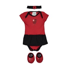Kit Body Flamengo Torcida Baby Triple - Infantil