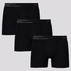 Kit de Cueca Boxer Lupo Fiber - 3 unidades - Adulto