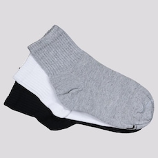 Kit Meia Lupo Cano Longo - 3 Pares - Adulto