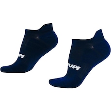 Meia Cano Baixo para Corrida HUPI Running Pro Invisível Azul Marinho