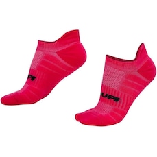 Meia Cano Baixo para Corrida HUPI Running Pro Invisível Rosa Magenta