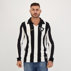 Camisa Manga Longa Botafogo Futfanatics Retrô Nilton Santos 1962 - Masculina