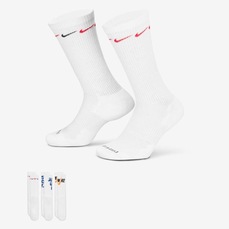 Kit de Meias Cano Alto Nike Everyday Plus Cushioned - 3 Pares - Adulto