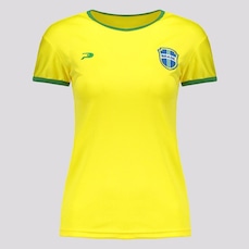Camisa do Brasil Placar Brasão - Feminina
