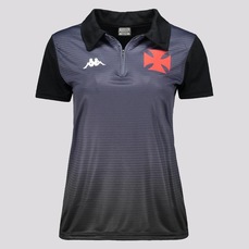Camisa Polo Kappa Vasco Supporter 1898 - Feminina