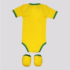 Imagem do produto Kit Torcida Baby: Body Brasil Flag + Pantunfa - Infantil na posição 13 de 2