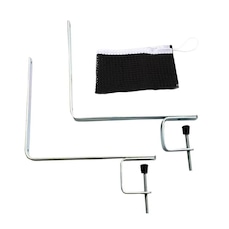Kit de Suporte com Rede para Tênis de Mesa Sakis com Rede + Barras de Ferro para Fixar