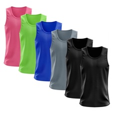 Imagem do produto Camiseta Regata Térmica Whats Wear Dry Fit com Proteção Solar UV - Masculina - 6 Unds na posição 6 de 5