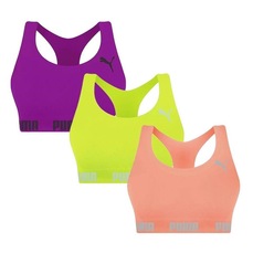 Kit Top Puma Nadador Sem Costura - Feminino - 3 Unidades