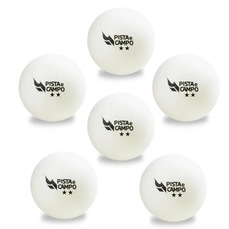 Kit Bolinhas de Ping Pong Tênis de Mesa Pista e Campo 2 Estrelas - 6 Unidades