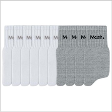Kit de Meias Cano Curto Mash Esportiva com 10 Pares - Adulto