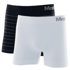 Cueca Boxer Mash Microfibra sem Costura - 2 Unidades - Adulto