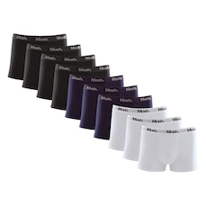 Cueca Boxer Mash Cotton - 10 Unidades - Masculina