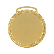 Kit Medalhas Vitória Lisa 60003 60MM com Fita - 10 Unidades