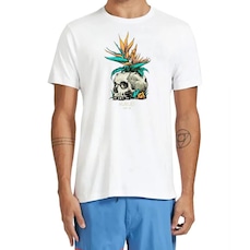 Camiseta Hurley Skull Flower - Masculina