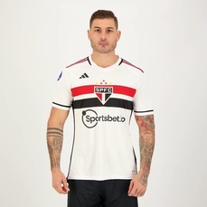 Camisa do São Paulo I 2023 Sulamericana adidas - Masculina