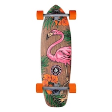 Skate Cruiser Wood Light New Surf Surfer Flower Green